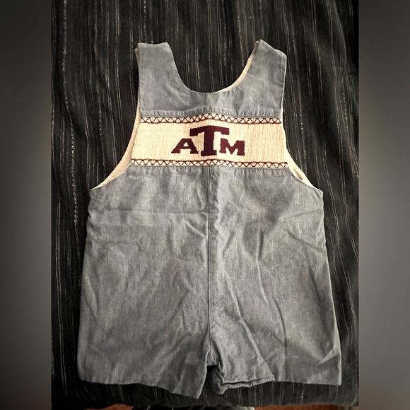Toddler Boys Smocked ATM Romper - Picture 1 of 3